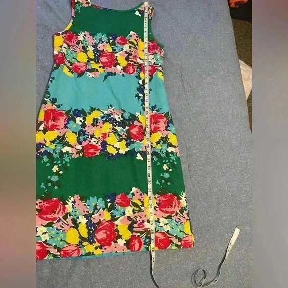 Talbots Floral Cotton Stretch seath dress size 10 - Picture 7 of 9